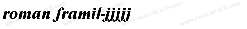 roman framil字体转换